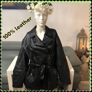 Black women’s leather jacket